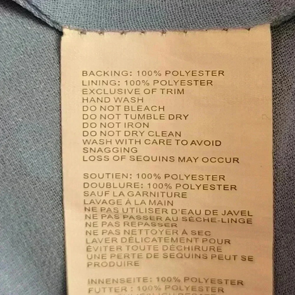 Nasty‎ Gal Blue Feather Poka-Dot Printed Mini Dress, Size 8 - Picture 7 of 8